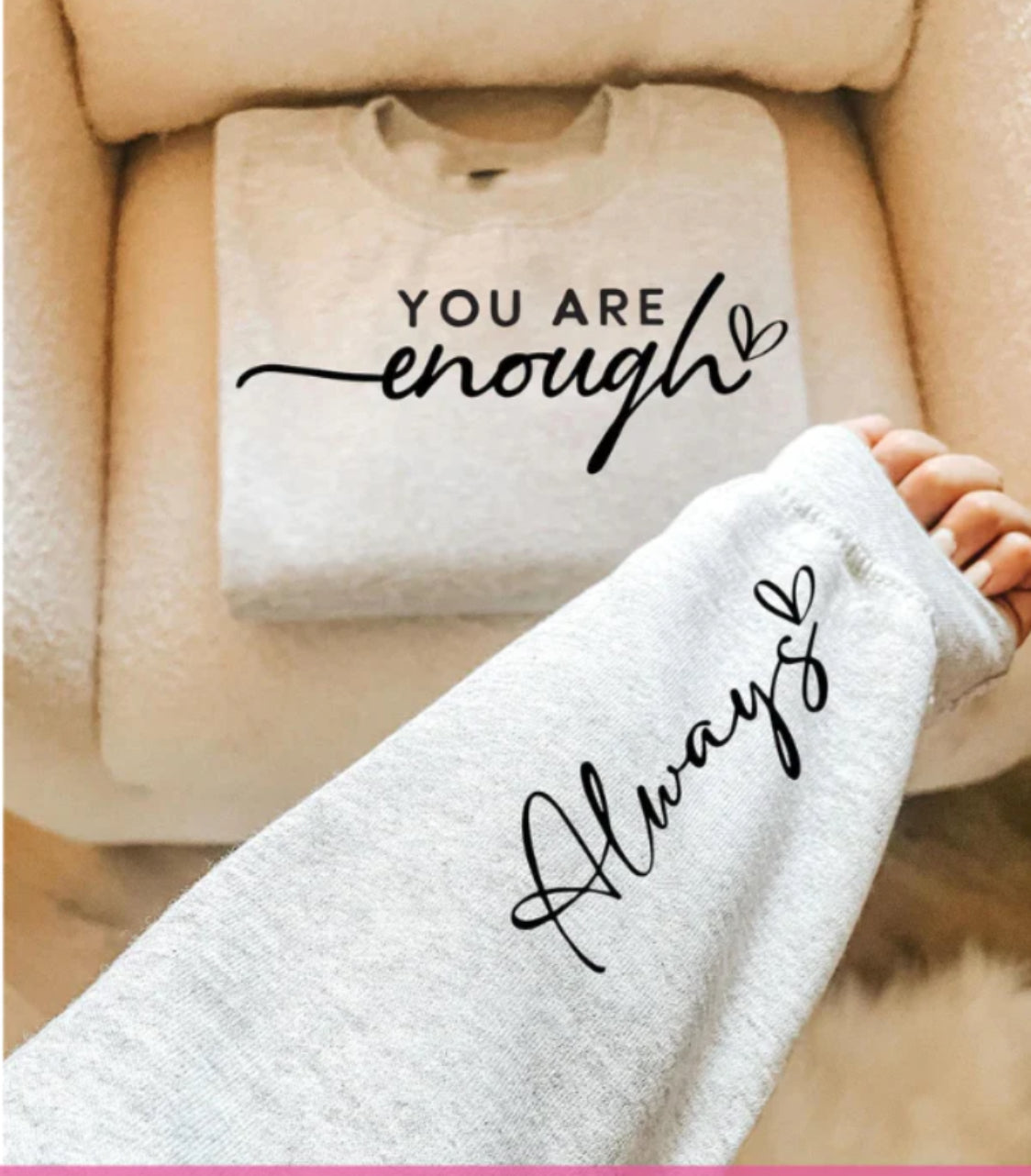 You Are Enough Screen Print Transfer