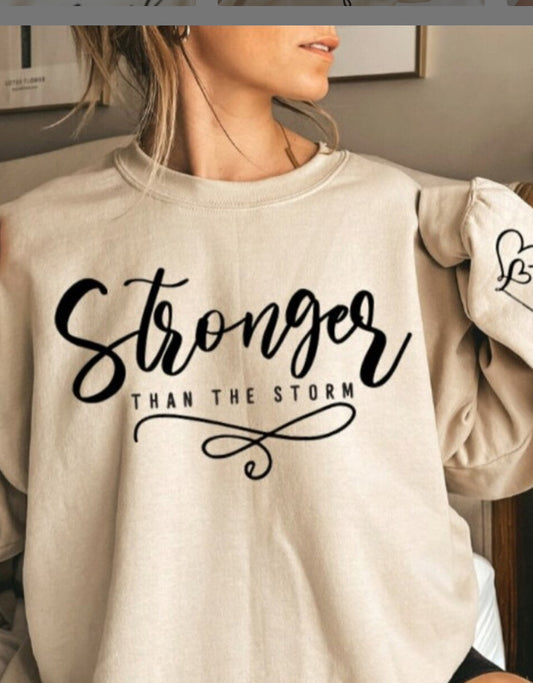 Stronger Than The Storm Screen Print Transfer