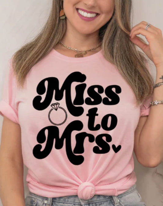 Miss to Mrs. Screen Print Transfer